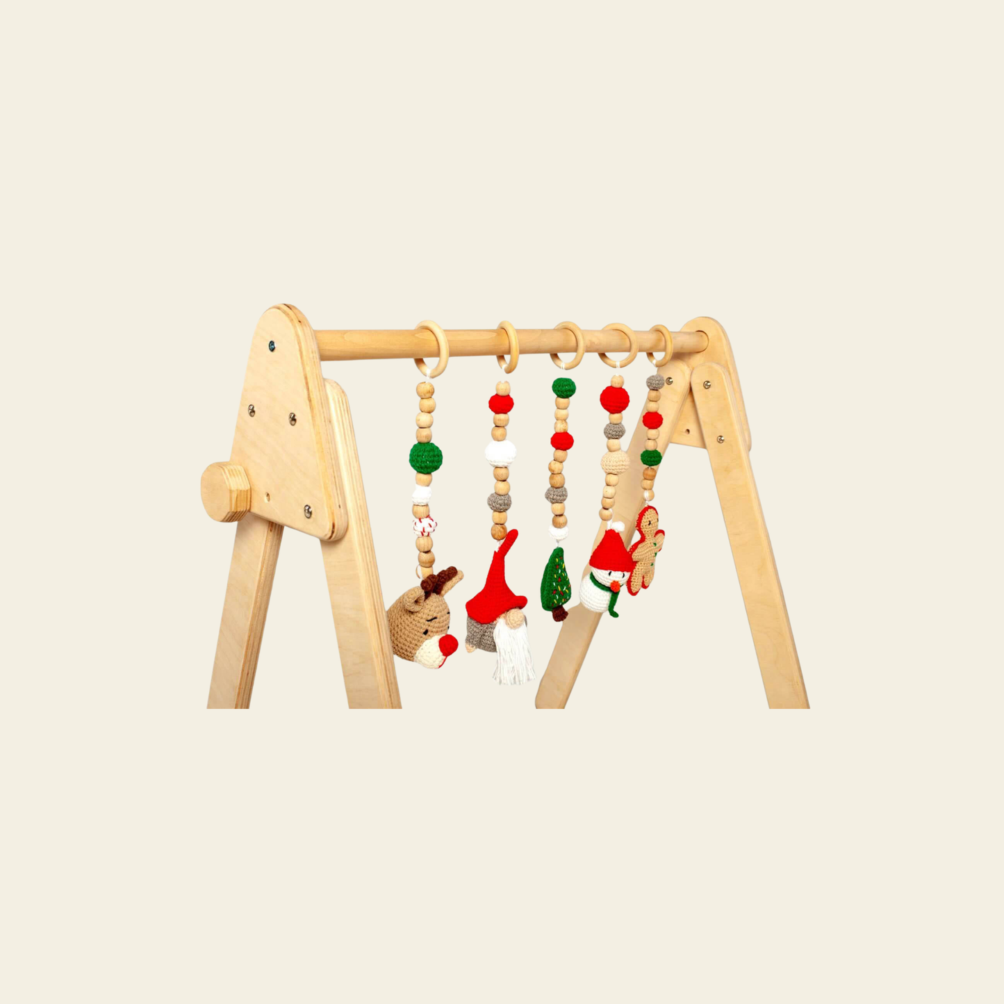 christmas themed baby play gym for infants