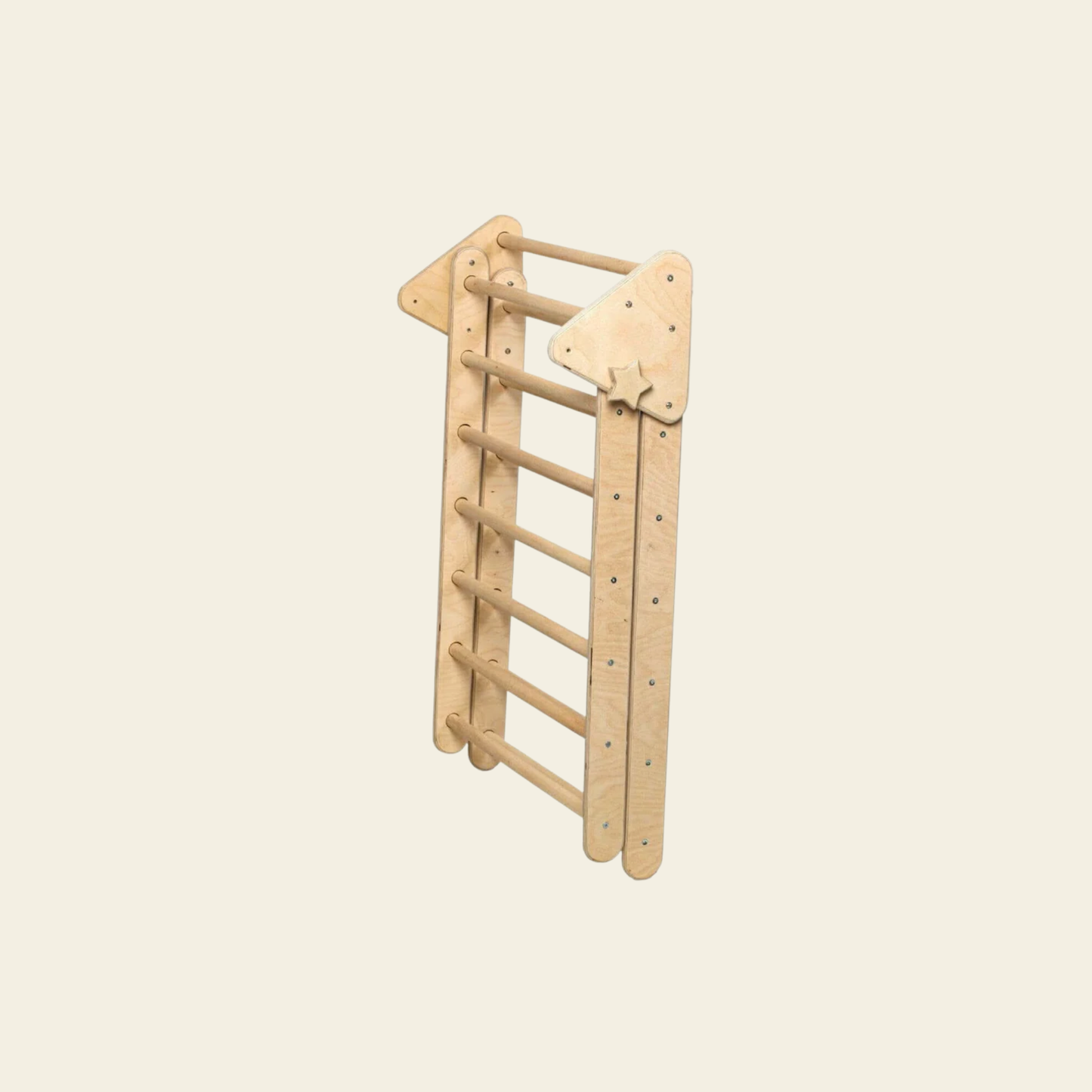foldable wooden climbing triangle for toddlers indoor play