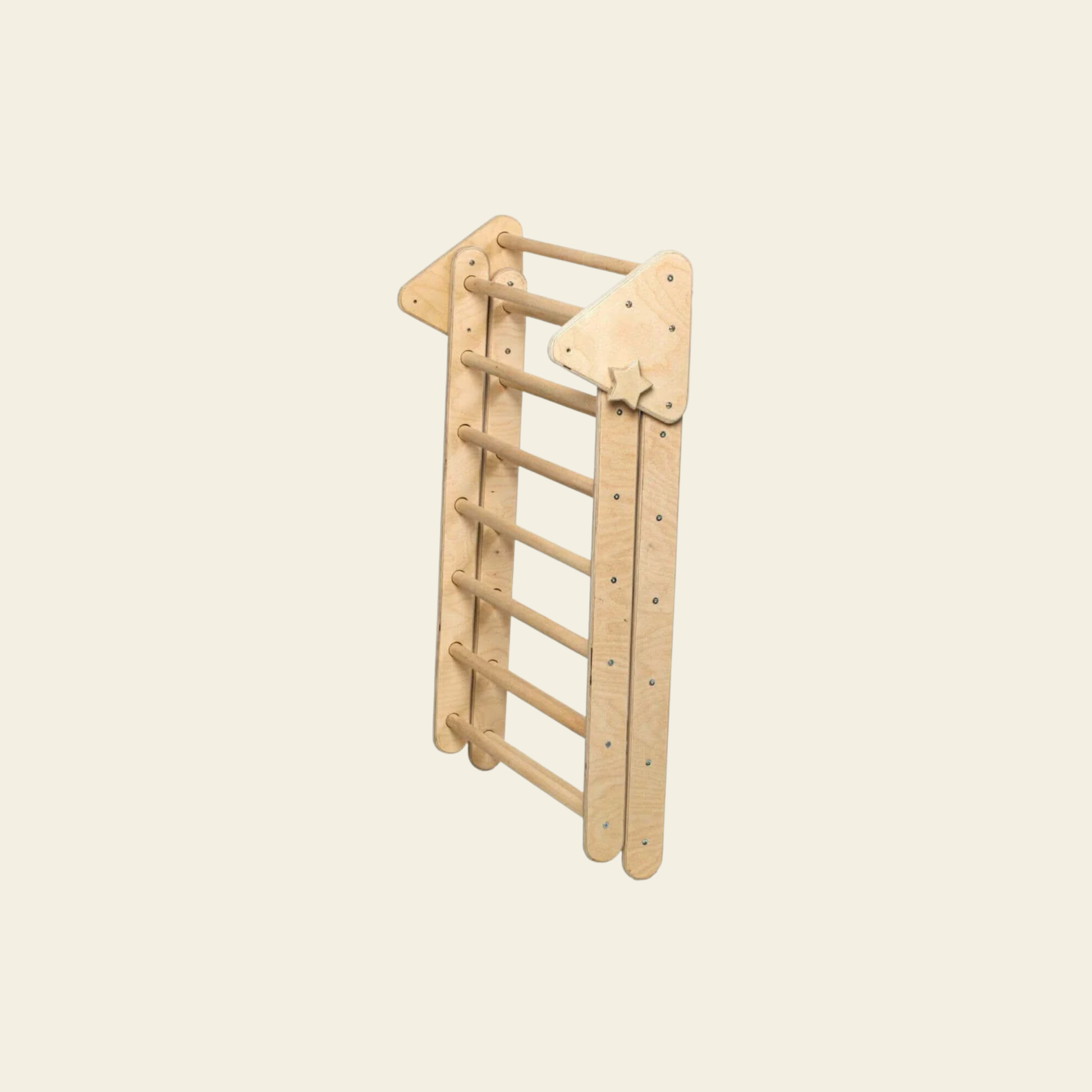 foldable wooden climbing triangle for toddlers indoor play