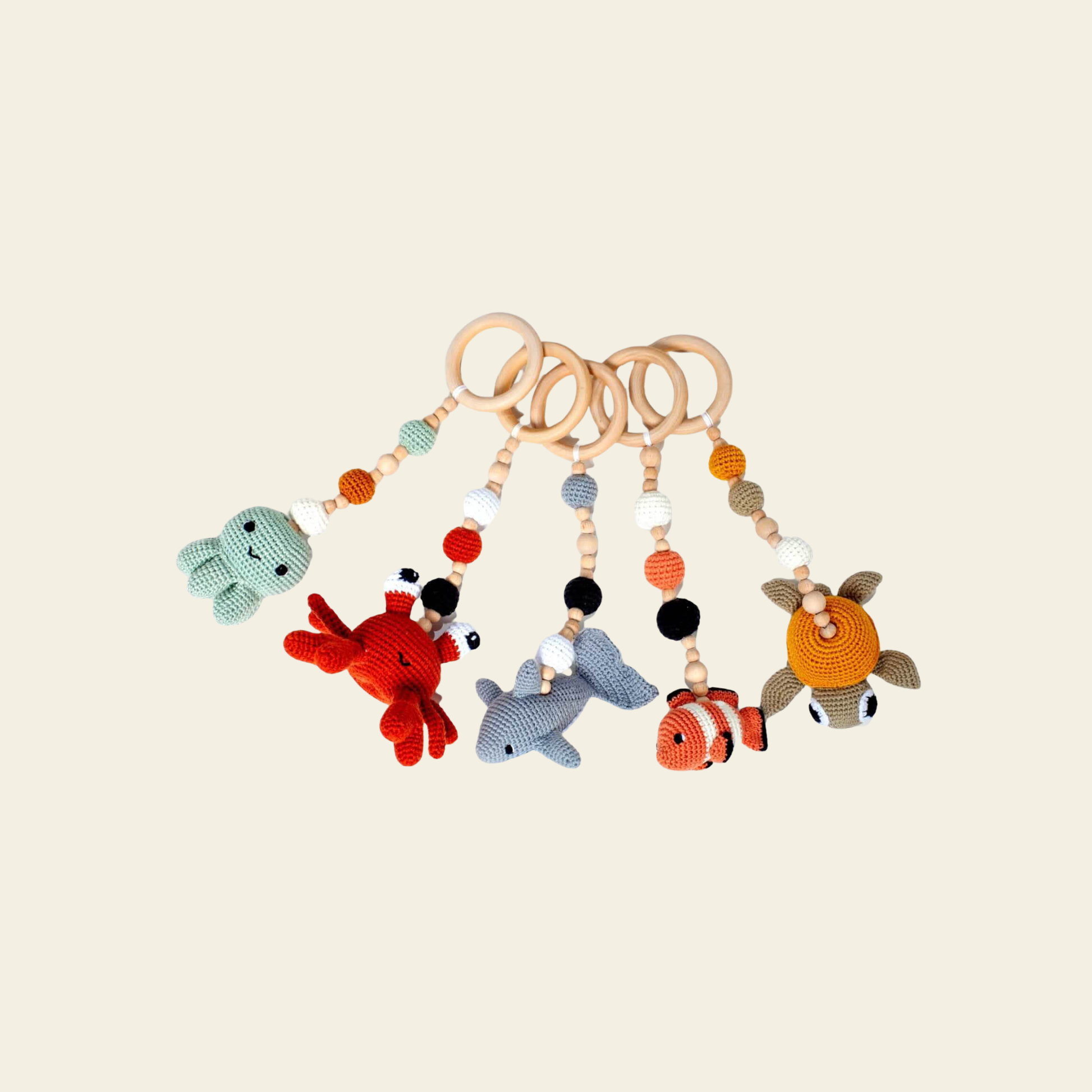 sea animal baby play gym in nursery setting